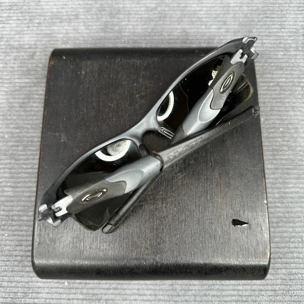 Oakley Flak Jacket XLJ Y2K Sunglasses Jet Black Iridium 13-721 Made in USA Sport